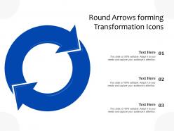 Round arrows forming transformation icons