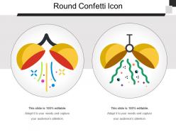 Round confetti icon