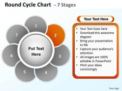 66331662 style cluster surround 7 piece powerpoint template diagram graphic slide