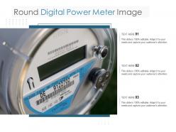 Round digital power meter image