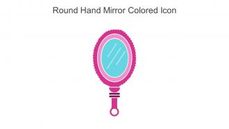 Round Hand Mirror Colored Icon In Powerpoint Pptx Png And Editable Eps Format