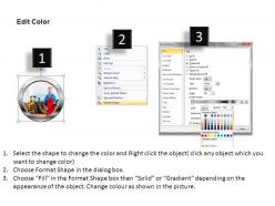 Round image icons powerpoint presentation slides db