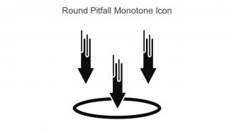 Round Pitfall Monotone Icon In Powerpoint Pptx Png And Editable Eps Format