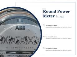 Round power meter image