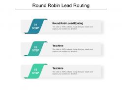 Round robin lead routing ppt powerpoint presentation inspiration brochure cpb