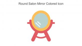 Round Salon Mirror Colored Icon In Powerpoint Pptx Png And Editable Eps Format