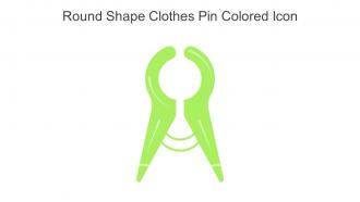 Round Shape Clothes Pin Colored Icon In Powerpoint Pptx Png And Editable Eps Format