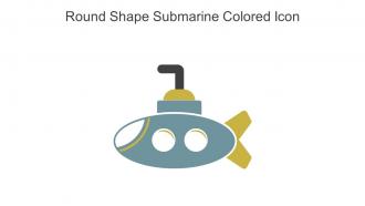 Round Shape Submarine Colored Icon In Powerpoint Pptx Png And Editable Eps Format