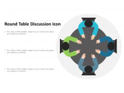 Round table discussion icon