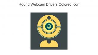 Round Webcam Drivers Colored Icon In Powerpoint Pptx Png And Editable Eps Format