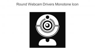 Round Webcam Drivers Monotone Icon In Powerpoint Pptx Png And Editable Eps Format