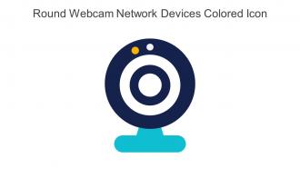 Round Webcam Network Devices Colored Icon In Powerpoint Pptx Png And Editable Eps Format