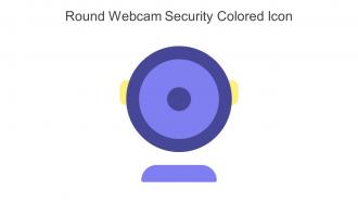 Round Webcam Security Colored Icon In Powerpoint Pptx Png And Editable Eps Format