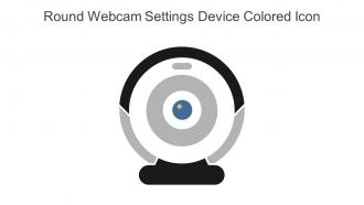 Round Webcam Settings Device Colored Icon In Powerpoint Pptx Png And Editable Eps Format