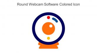 Round Webcam Software Colored Icon In Powerpoint Pptx Png And Editable Eps Format