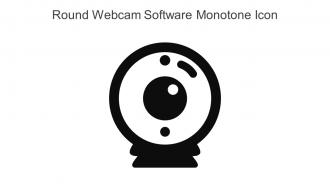 Round Webcam Software Monotone Icon In Powerpoint Pptx Png And Editable Eps Format