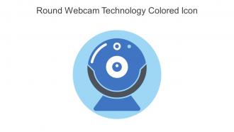 Round Webcam Technology Colored Icon In Powerpoint Pptx Png And Editable Eps Format