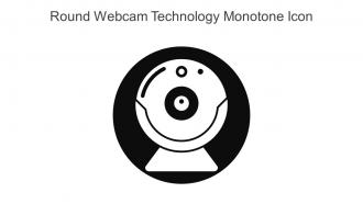 Round Webcam Technology Monotone Icon In Powerpoint Pptx Png And Editable Eps Format
