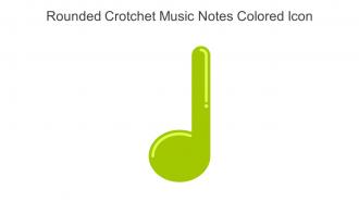 Rounded Crotchet Music Notes Colored Icon In Powerpoint Pptx Png And Editable Eps Format