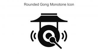 Rounded Gong Monotone Icon In Powerpoint Pptx Png And Editable Eps Format