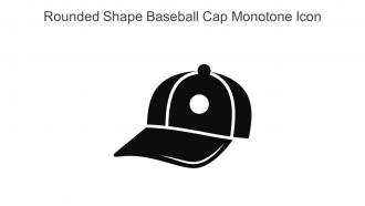 Rounded Shape Baseball Cap Monotone Icon In Powerpoint Pptx Png And Editable Eps Format