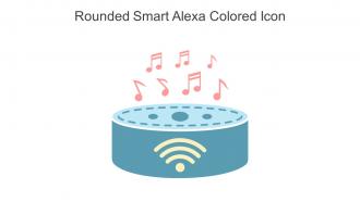 Rounded Smart Alexa Colored Icon In Powerpoint Pptx Png And Editable Eps Format