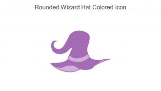 Rounded Wizard Hat Colored Icon In Powerpoint Pptx Png And Editable Eps Format