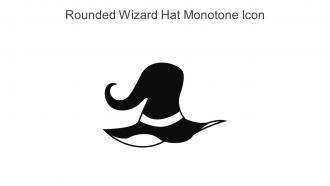 Rounded Wizard Hat Monotone Icon In Powerpoint Pptx Png And Editable Eps Format