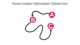 Route Location Optimization Colored Icon In Powerpoint Pptx Png And Editable Eps Format