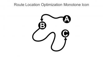 Route Location Optimization Monotone Icon In Powerpoint Pptx Png And Editable Eps Format