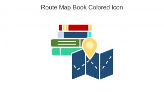 Route Map Book Colored Icon In Powerpoint Pptx Png And Editable Eps Format