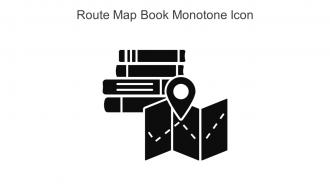 Route Map Book Monotone Icon In Powerpoint Pptx Png And Editable Eps Format