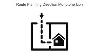 Route Planning Direction Monotone Icon In Powerpoint Pptx Png And Editable Eps Format