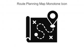 Route Planning Map Monotone Icon In Powerpoint Pptx Png And Editable Eps Format