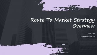 Route To Market Strategy Overview PPT Sample ACP