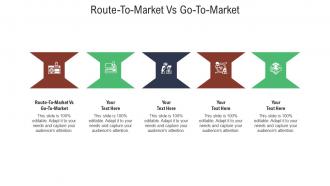 Route to market vs go to market ppt powerpoint presentation portfolio aids cpb