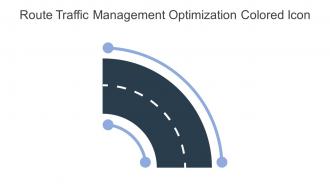 Route Traffic Management Optimization Colored Icon In Powerpoint Pptx Png And Editable Eps Format