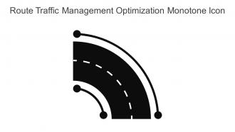Route Traffic Management Optimization Monotone Icon In Powerpoint Pptx Png And Editable Eps Format