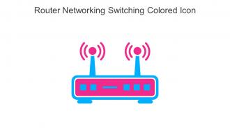 Router Networking Switching Colored Icon In Powerpoint Pptx Png And Editable Eps Format
