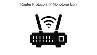 Router Protocols IP Monotone Icon In Powerpoint Pptx Png And Editable Eps Format