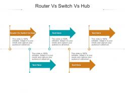 Router vs switch vs hub ppt powerpoint presentation outline show cpb