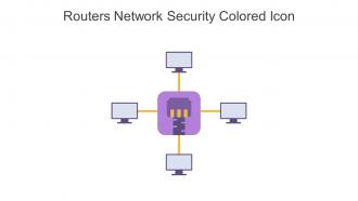 Routers Network Security Colored Icon In Powerpoint Pptx Png And Editable Eps Format