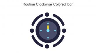 Routine Clockwise Colored Icon In Powerpoint Pptx Png And Editable Eps Format