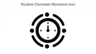 Routine Clockwise Monotone Icon In Powerpoint Pptx Png And Editable Eps Format