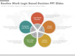 Routine Work Logic Based Decision Ppt Slides