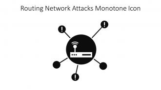 Routing Network Attacks Monotone Icon In Powerpoint Pptx Png And Editable Eps Format