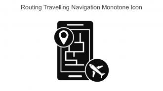 Routing Travelling Navigation Monotone Icon In Powerpoint Pptx Png And Editable Eps Format