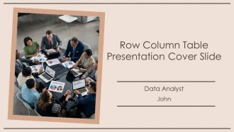 Row Column Table PPT Template AT Row Column Table PPT Template AT