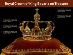 Royal crown of king bavaria on treasure