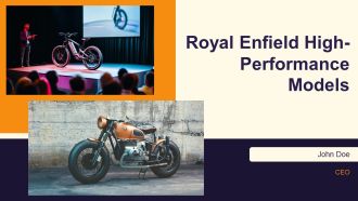 Royal Enfield High Performance Models PPT Designs AT